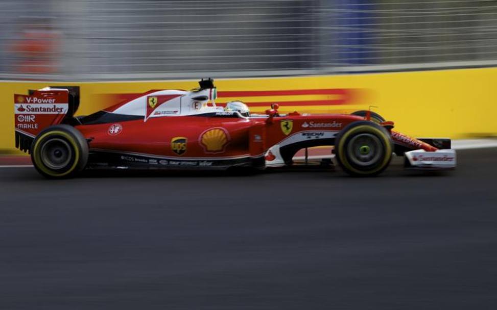 Sebastian Vettel nel Gp d’Europa 2016 disputato a Baku si  classificato secondo. Ap